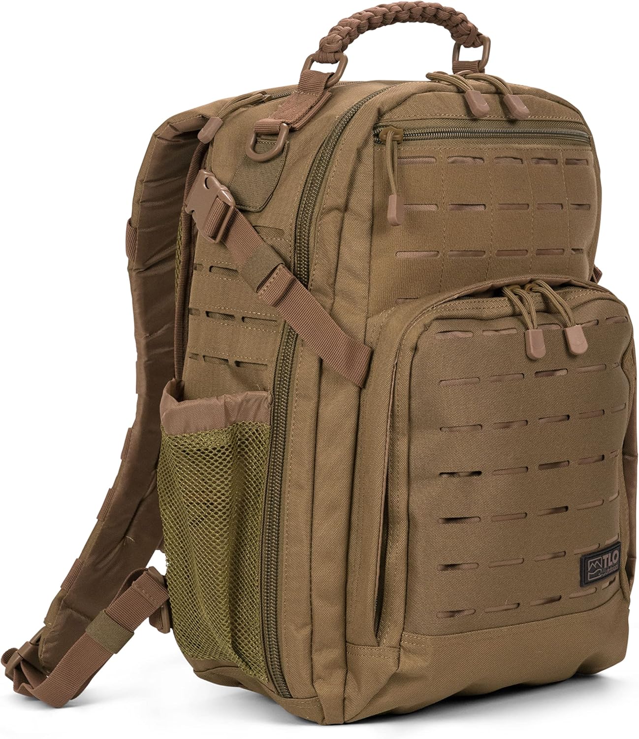 TLO Outdoors TacPack24L Tactical Backpack - Water Resistant 24 Liter Capacity Daypack, Rucksack, Gear Bag, Laptop Bag