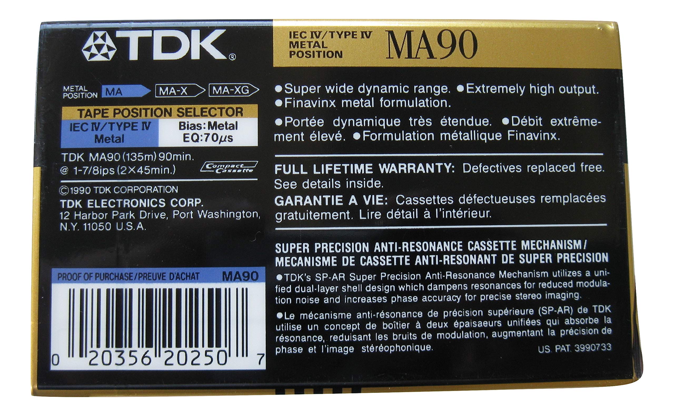 オーディオカセットTDK MA L90分メタルPOSI 2本 Amazon | TDK ma90メタルバイアスieciv /タイプIV 90分