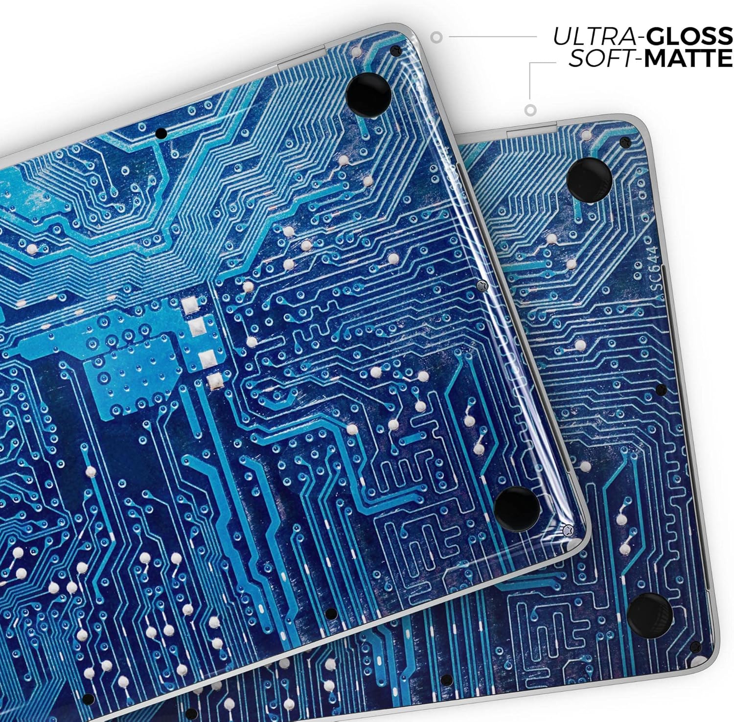 DesignSkinz - Blue Circuit Board V1 - Full-Body Wrap Protective Decal Skin Kit Compatible with MacBook 16" Pro M1 (A2485)