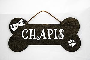 Customized Dog Bone Wooden Decor Sign with Personalized Name for Dog Lovers