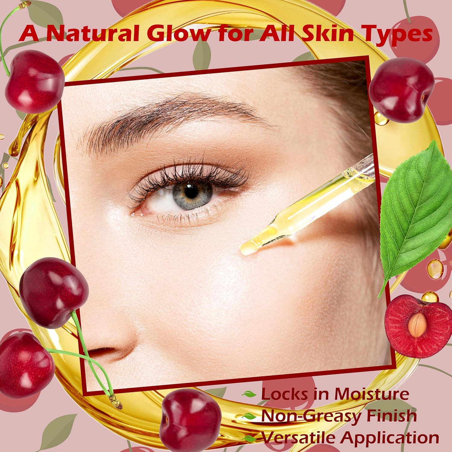 Plant Guru Cherry Kernel Oil 32 fl. oz. Cold Pressed 100% Pure & Natural Carrier – Skin, Face, Body & Hair Growth Moisturizer. Great for DIY Creams, Lotions, and Lip Balms.