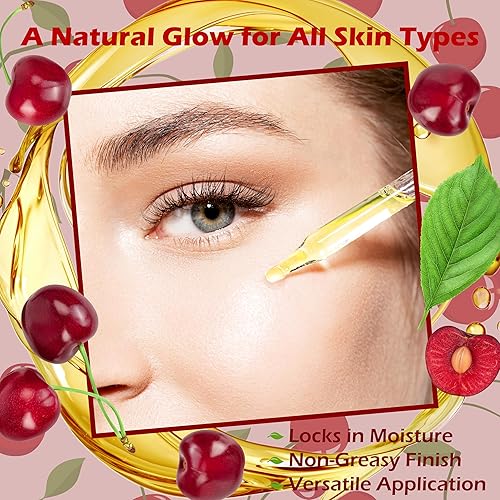 Miniatura 4 de Aceite de grano de cereza, 16 onzas líquidas, prensado en frío, 100% puro y natural, hidratante para el crecimiento de la piel, la cara, el cuerpo y
