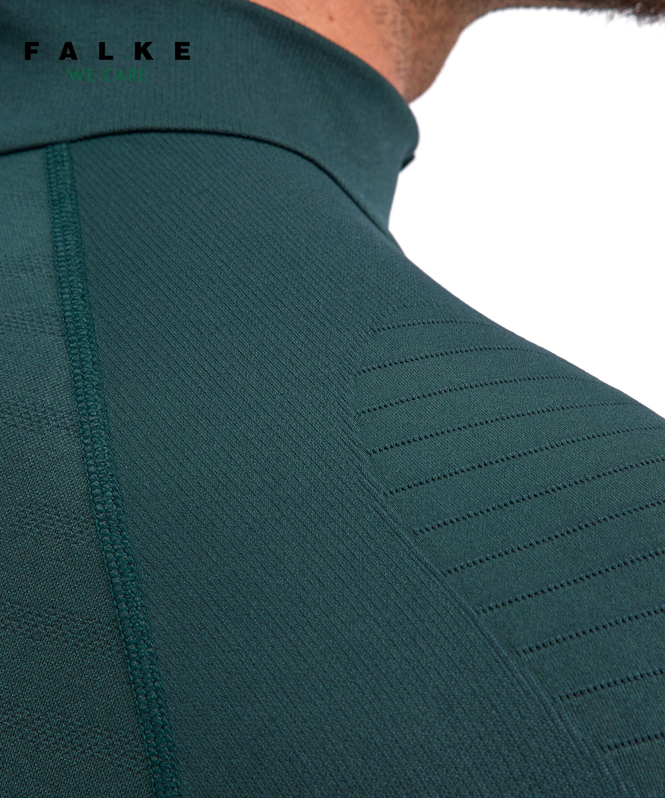 Falke Maximum Warm High Zip Neck M L/S Sh Filo Funzionale Asciugatura Rapida Maglia Uomo (Pacco da 1)