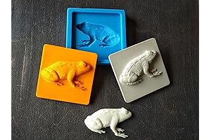 Frog Resin Mold for Toad Applique, Concrete or Cement Casting, and Decorative Backsplash Tiles