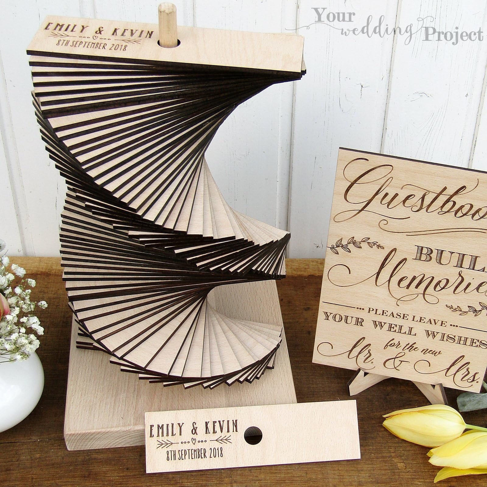 Wedding Guest Book Alternative, Heart Wedding Guest Book Tower, Custom Wood Wedding Guestbook, Build Memories Guestbook, 3D Guest Book, Adventure Begins