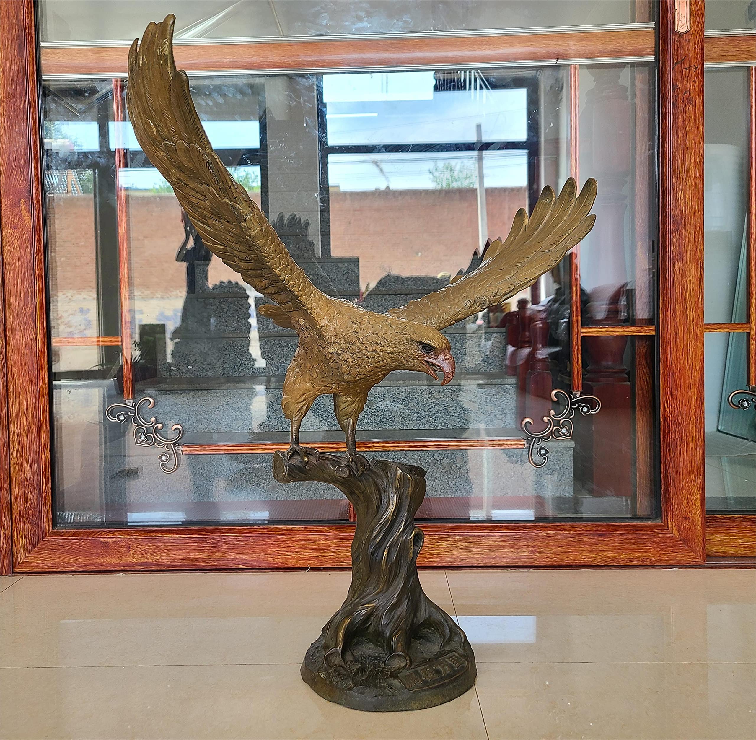 Buy Pure Bronze Casting Eagle Taking Flight Statue 30.7″ High Large