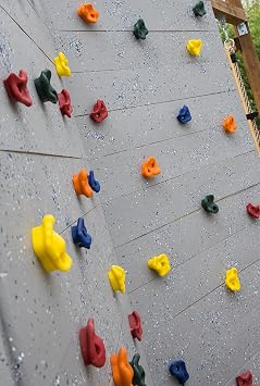 Squirrel Products Rock Climbing Holds for Kids, Deluxe Extra Large Climbing Rocks with Mounting Hardware - DIY Rock Wall Indoor & Outdoor Playground Accessories Wall Climbing Kit - Ages 3+