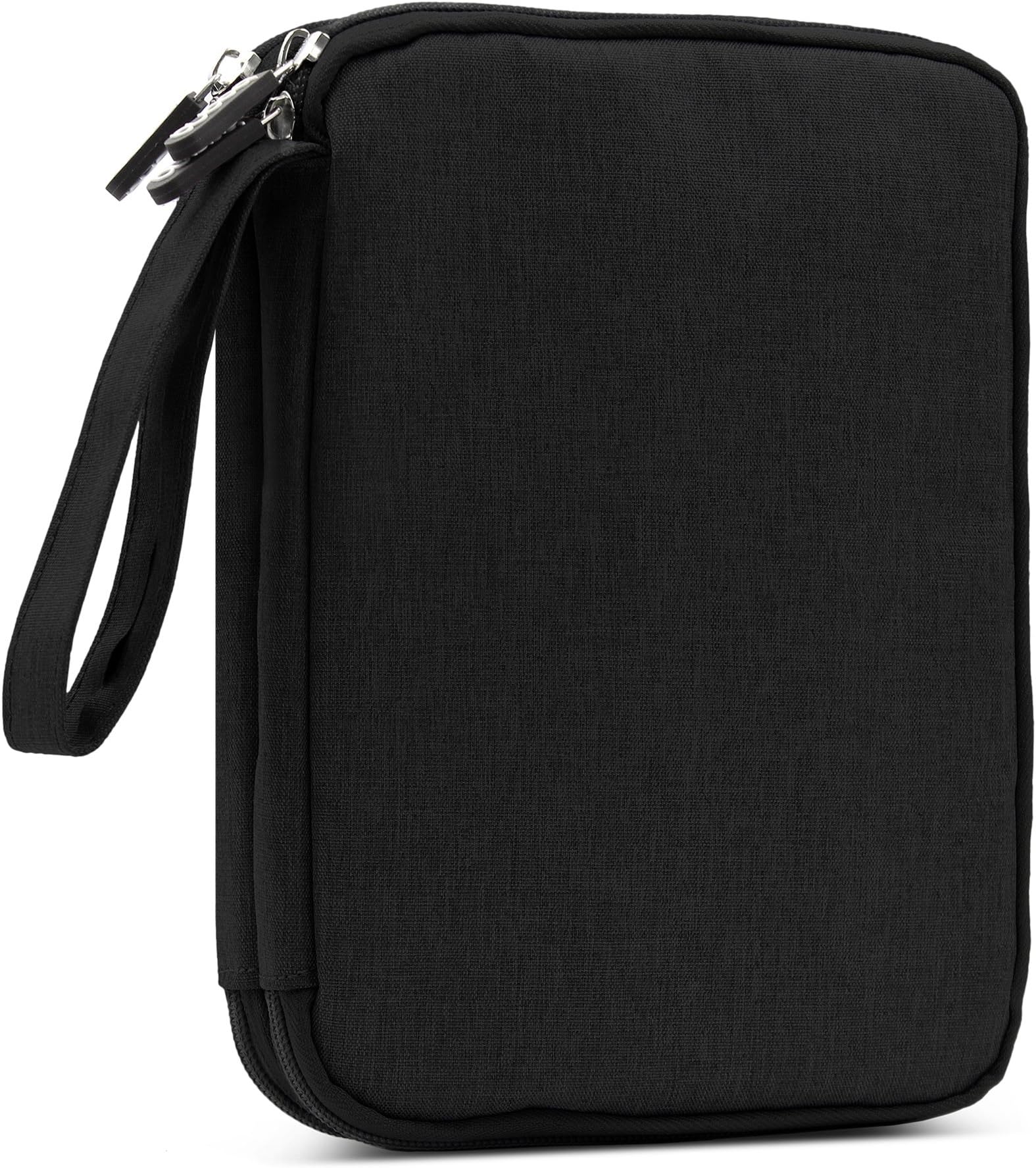 BAONA Gadget Bag Organizer, Double Layer Travel Wire Bag Various USB Cable, Earphone Wire, SD Card, Hard Drive, Power Bank, iPhone Ipad Mini (up to 7.9'') -Black
