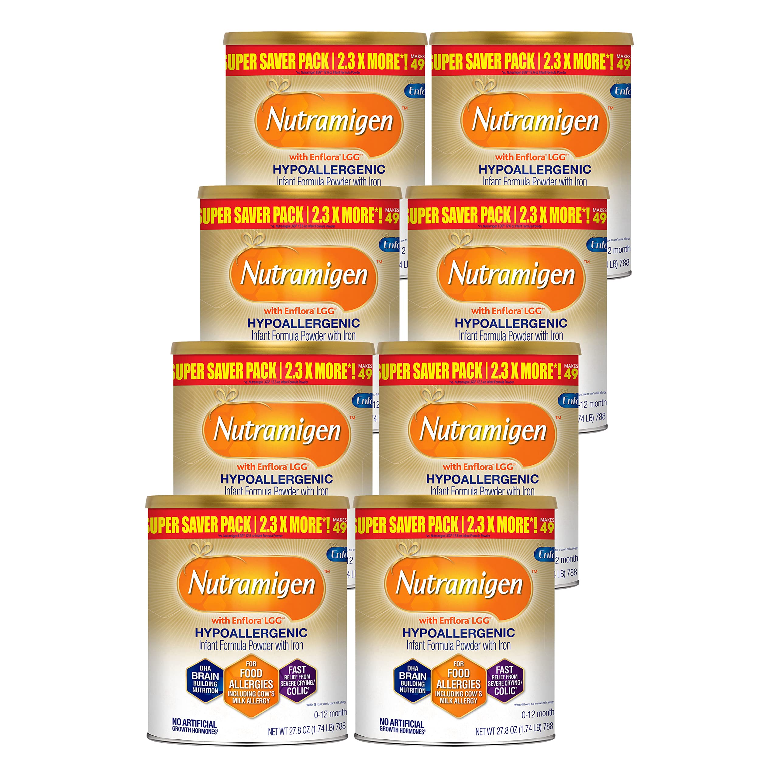 Enfamil Nutramigen Infant Formula Super Value Pack, Hypoallergenic and Lactose-Free Formula with Enf
