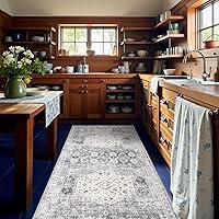 Vista 21 de Alfombra de Pasillo Lavable - Alfombras de Cocina de 2'6"x12' con Respaldo Antideslizante, Alfombras de Casa de Campo para Interiores para Sala