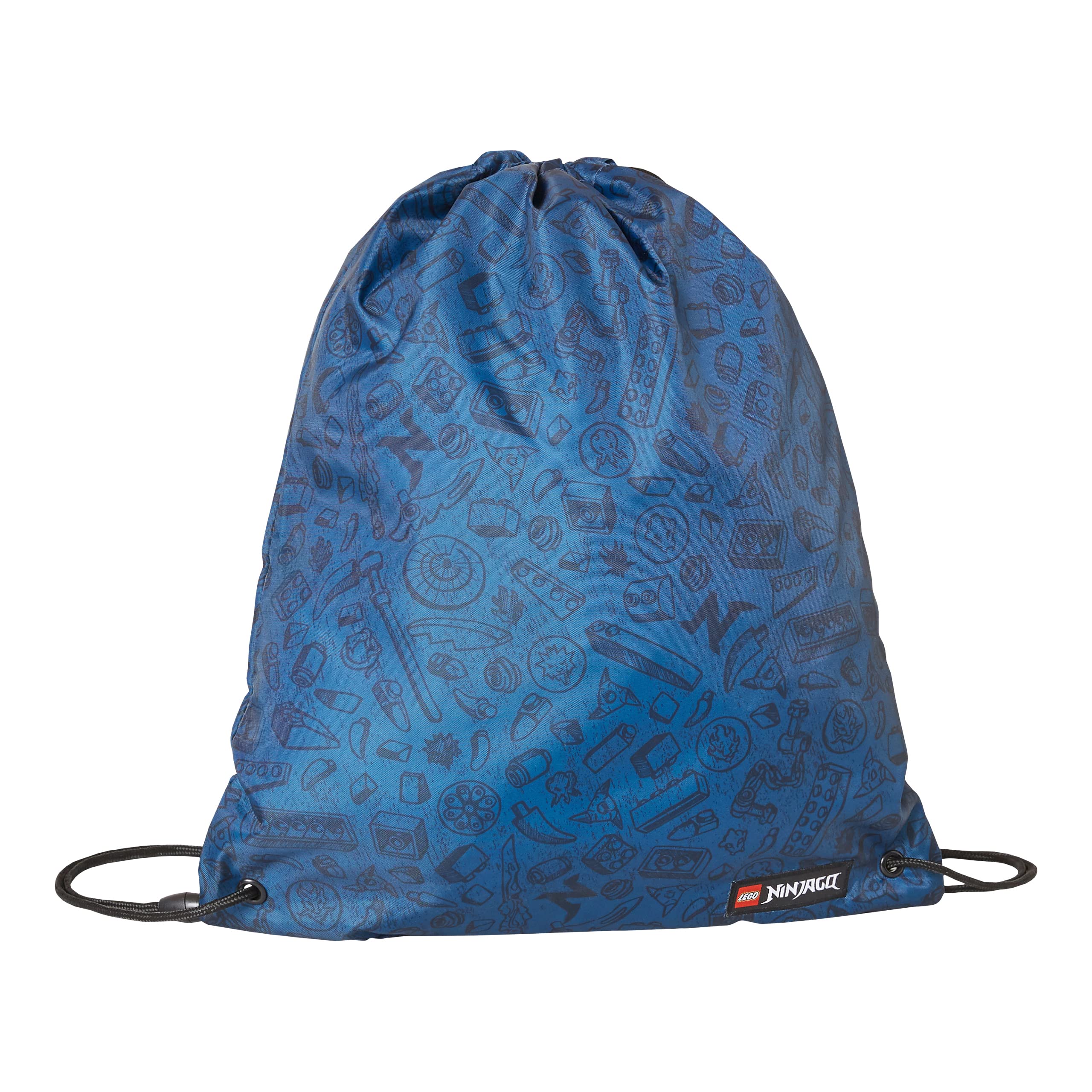 SKANDO BAGS LEGO® - Jungen Easy Schulranzenset 3tlg. - NINJAGO, Gold/Blue - Mit Turnbeutel, Federmäppchen (inkl. Aller nötigen Schreibutensilien) - Leichtgewicht - 5-10 Jahre