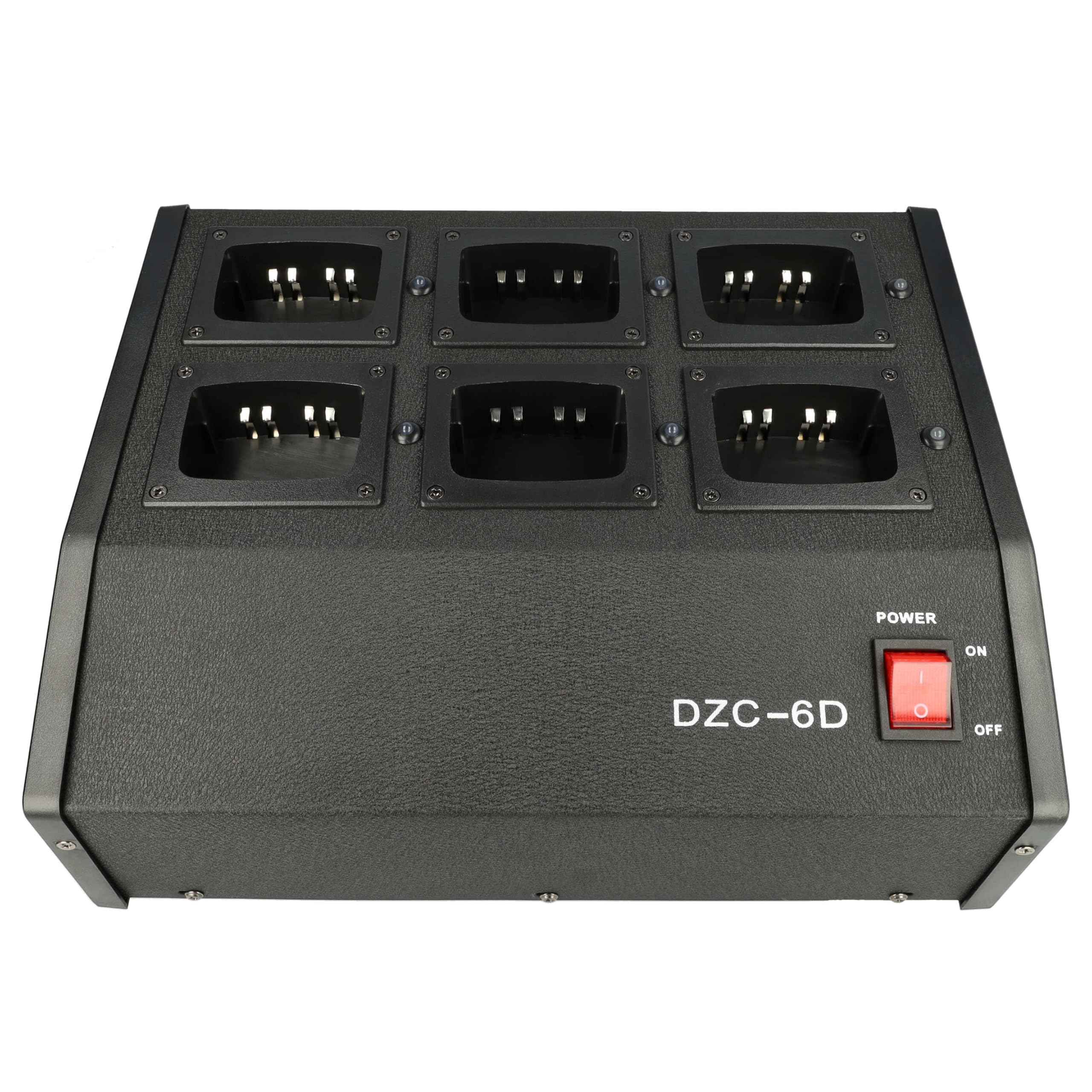 vhbw Caricabatterie 6 vani compatibile con Motorola GP540, GP340, GP360, GP320, GP380 batterie per radio - Stazione di ricarica, 9,6V, 0,5-0,9A