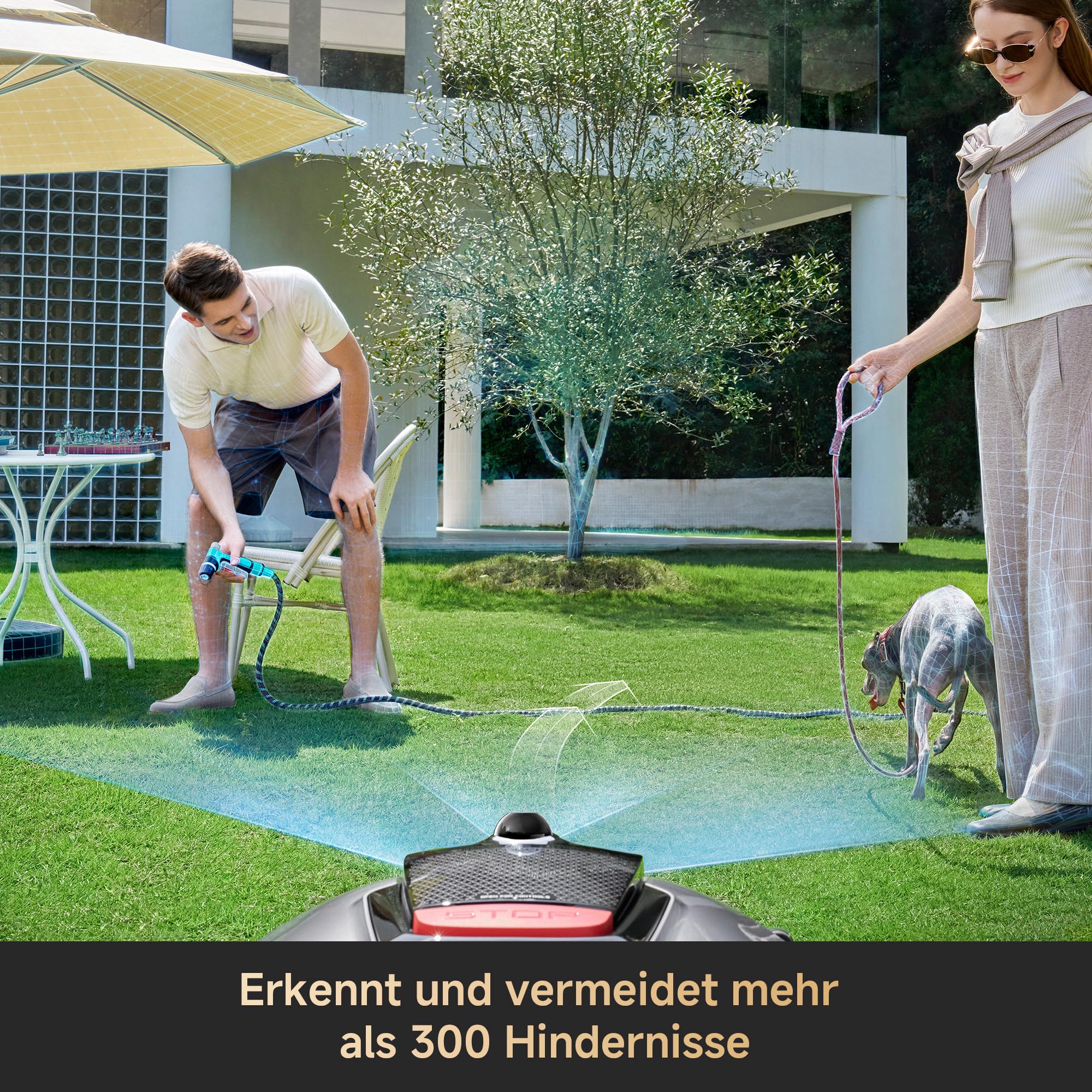 DREAME A3 AWD Pro 3500 Robot-Rasenmäher, für 3500 m², 4WD-Nabenmotoren, ohne RTK, 360° 3D-LiDAR & KI-Vision, Steigfähigkeit bis zu 80% (38,7°), EdgeMaster 2.0: ＜ 4 cm Kantenpräzision