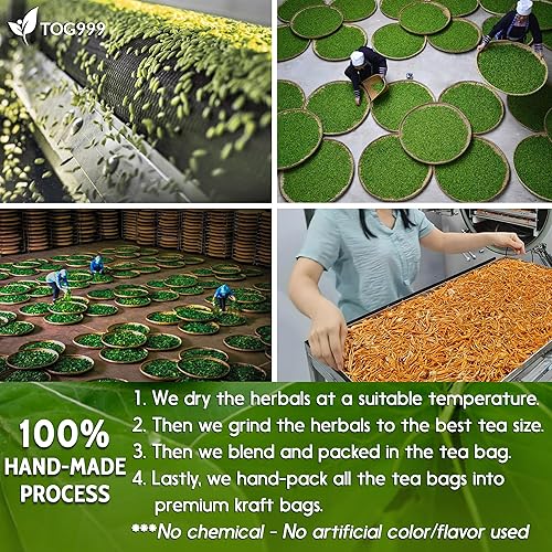 Miniatura 7 de 60 bolsas de té que alivian el estreñimiento té natural, mezcla de hojas de sena - menta - regaliz - hinojo, 100% naturales Ingrendientes, té de