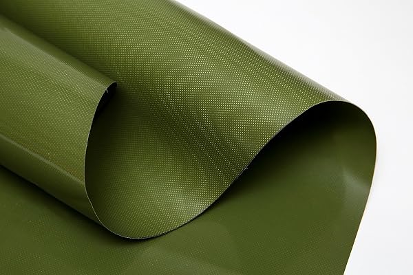 Lorry/PVC Tarpaulin without Eyelets (610 g/mm²) - Various Sizes, Green - 1