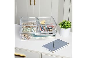Martha Stewart Office: Brody Plastic Storage Organizer Bins