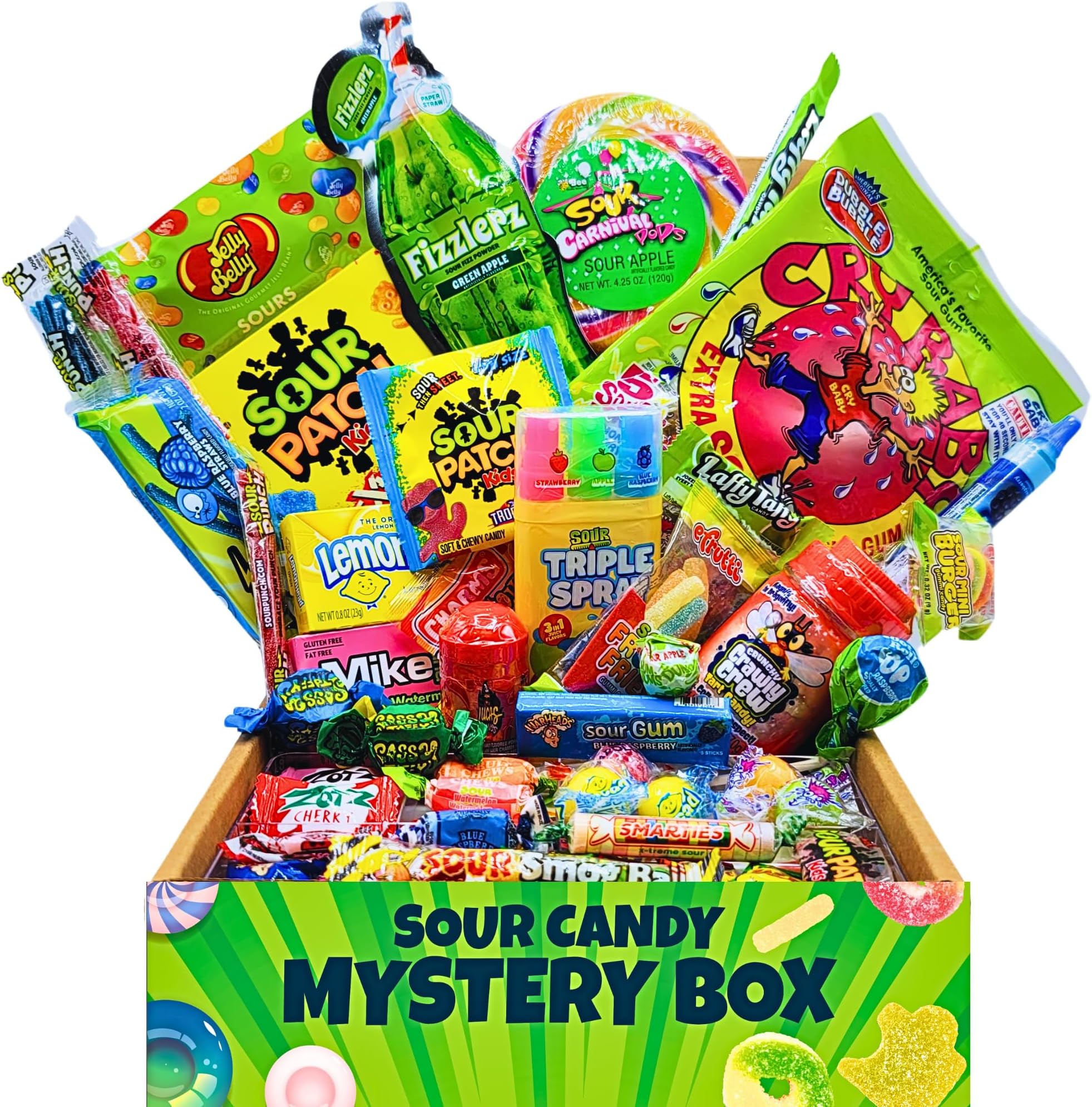 SnackHut Sour Candy Variety Pack Assorted Candy Box - Sour Candy Gift Box - Super Sour Candy - Bulk Sour Candy Assortment - Fun Care Package for Kids, Teens, Adults, or Movie Night
