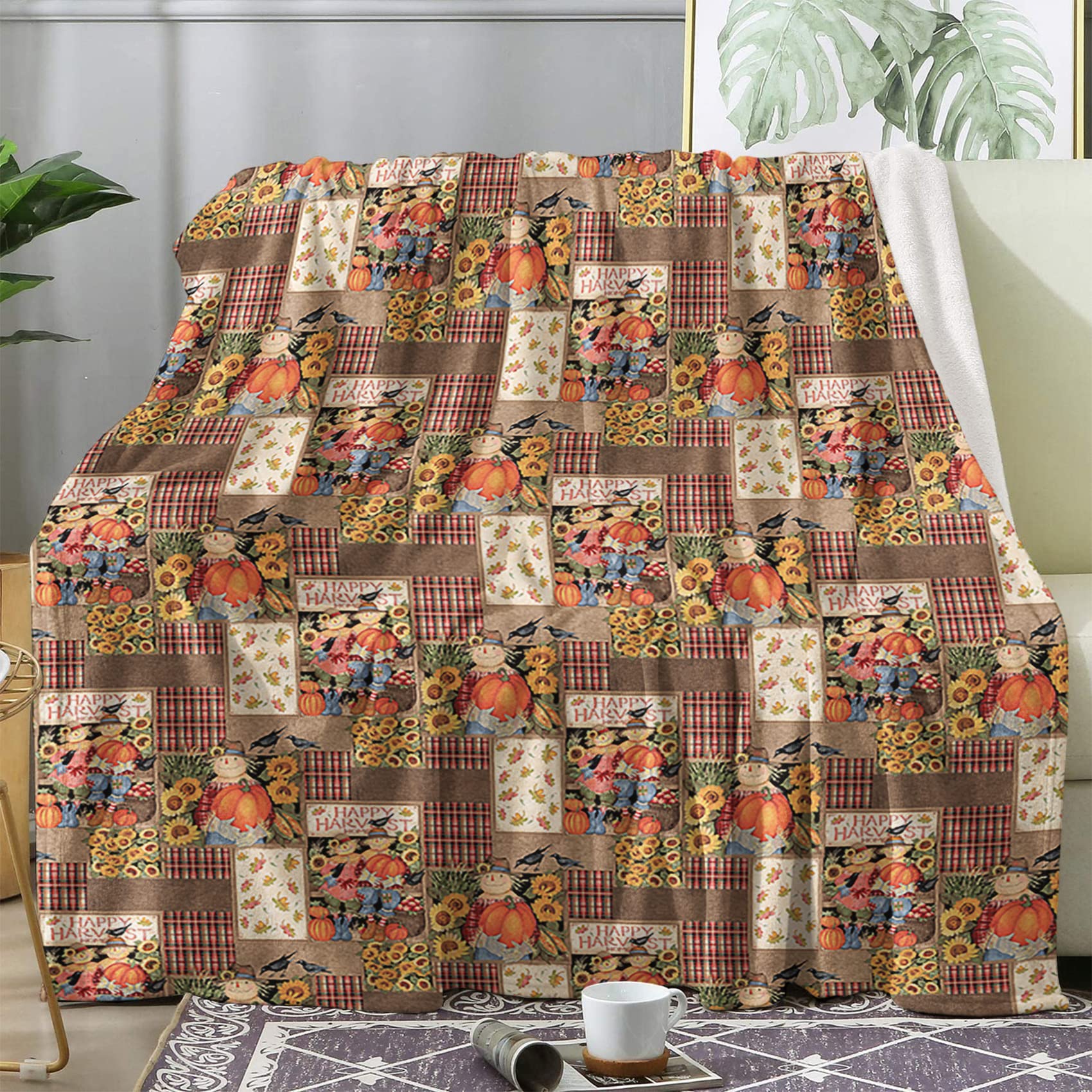 Couverture Polaire Légume BUKITA 130x150 pour des Soirées Canapé Cocooning
