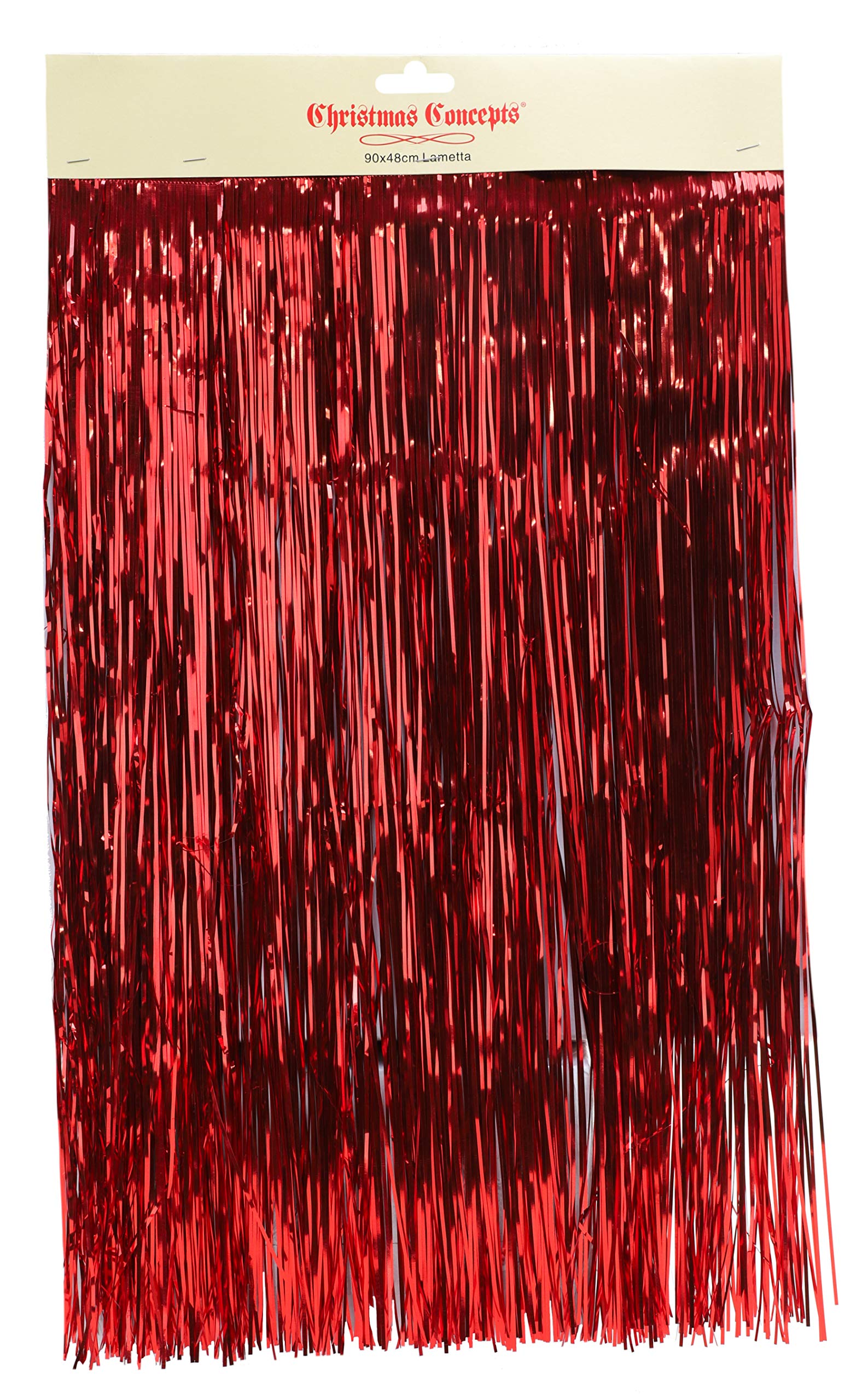 Christmas Concepts Red Christmas Concepts® Shiny Lametta - Christmas Tree Decorations (Red)