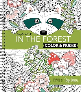 New Seasons Color & Frame In the Forest Adult Coloring Book - 31 Whimsical Designs, Perforated Frameable Pages