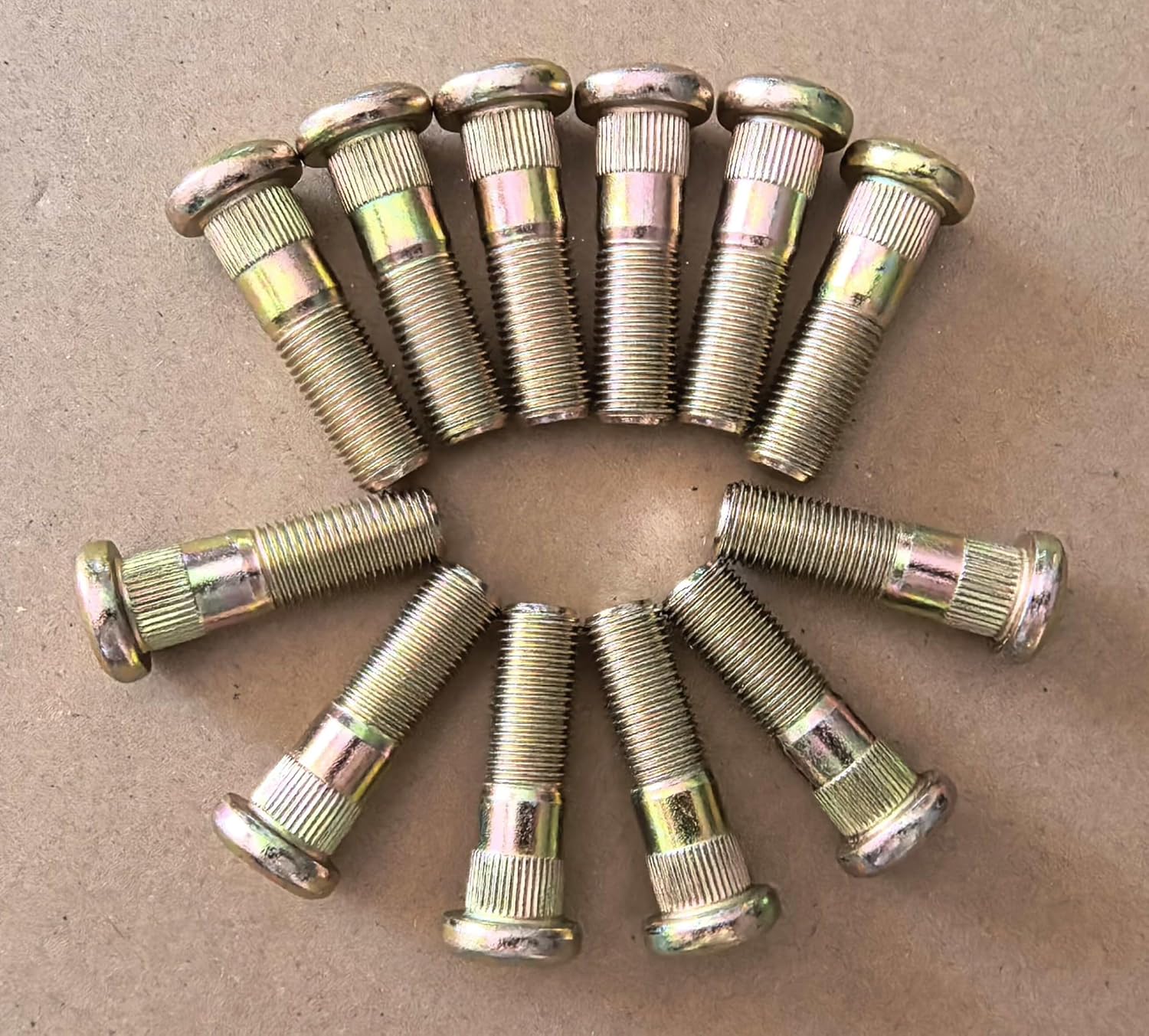 12 PCS Serrated Wheel Stud Bolts 610-320 M12-1.25 * 41.5mm, 12.83mm Knurl Replacement for Nissan NP300 Pathfinder Sentra Frontier Maxima Xterra Infiniti