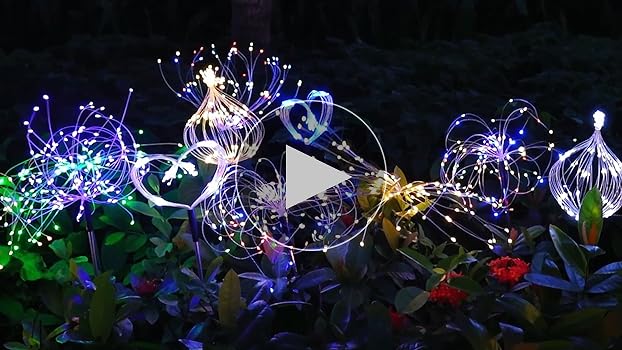 Solar Garden Lights Outdoor, 2 Pack 120 LED Twinkling