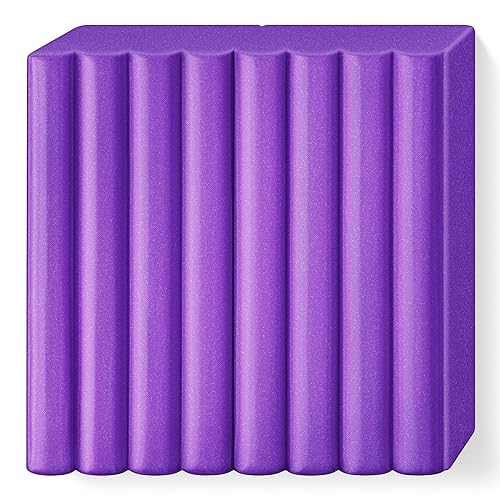 Miniatura 2 de STAEDTLER 8010-61 FIMO Effect - Arcilla de modelado polimérica endurecedora para horno, color lila metálico (1 bloque de 2.01 oz)