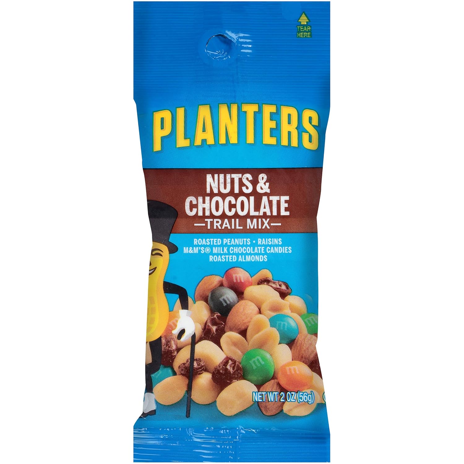 PLANTERS Nut and Chocolate Trail Mix, 2 oz. Single Serve