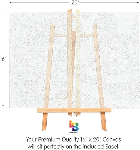 Miniatura 9 de Ledgebay Pintura por números para adultos kit de pintura numérica de principiante a avanzado, divertidos proyectos de manualidades y manualidades