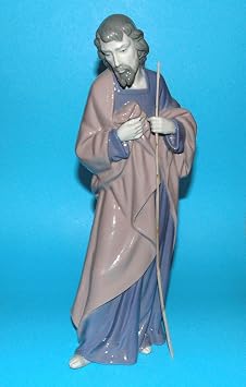 NAO Saint Joseph. Porcelain Saint Joseph Figure.