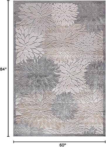 Miniatura 169 de CAMILSON Indoor Outdoor Rug 5x7 Bohemian Medallion Floral Area Rugs for Indoor and Outdoor Patios Easy-Cleaning Non-Shedding Living Room Garden and