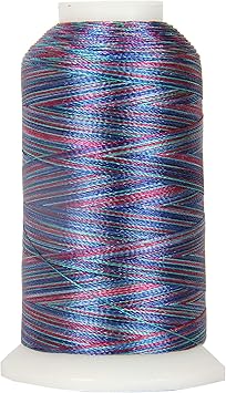Amazon.com: Variegated Polyester Embroidery Thread by Threadart - 40wt ...