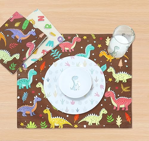 Miniatura 6 de PurpleEssences Manteles individuales de tela reutilizables, ecológicos, 15 x 13 pulgadas, 2 capas, gruesos, absorbentes, lavables a máquina, juego