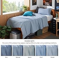 Vista 136 de Bedsure - Juego de edredón tamaño matrimonial de 3 piezas, teñido catiónico azul marino, ropa de cama para todo el año, 1 edredón de 82 x 86