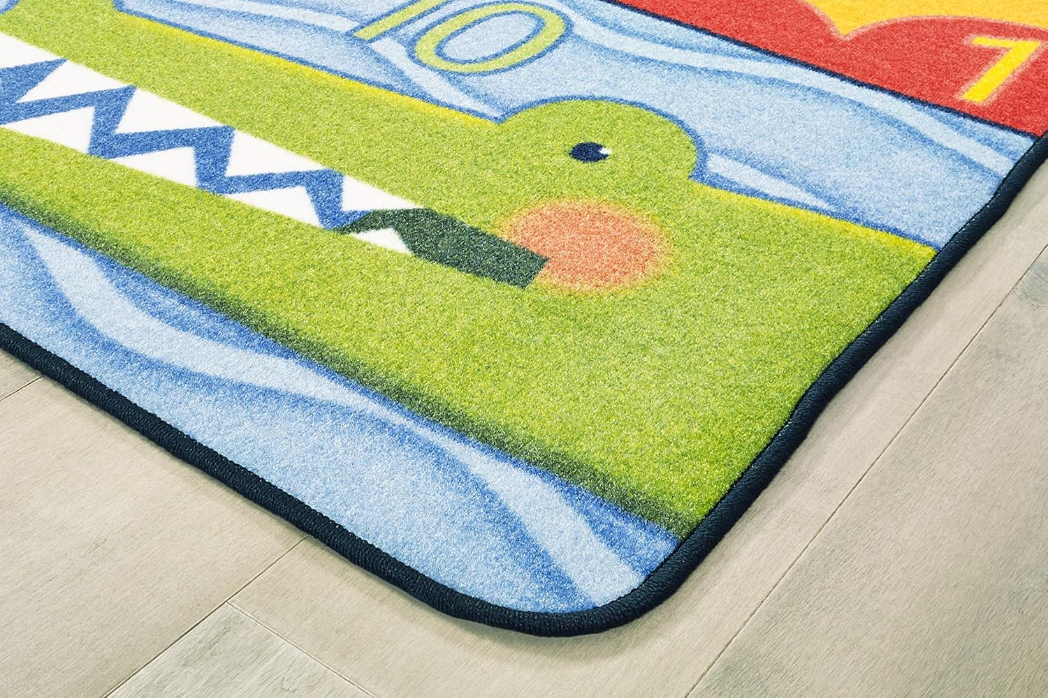 Carpets for Kids 62214 Jungle Jam Counting Classroom Nursery Rug 4ft x 6ft Rectangle Multi Color