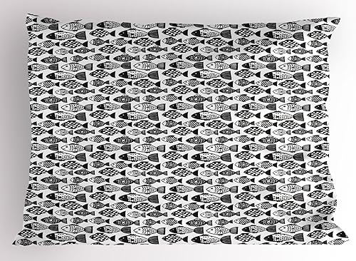 Miniatura 13 de Lunarable Funda de almohada de dibujos animados, corona blanca sobre fondo rosa, tiara gráfica de dibujos animados, estampado de letras de palabras