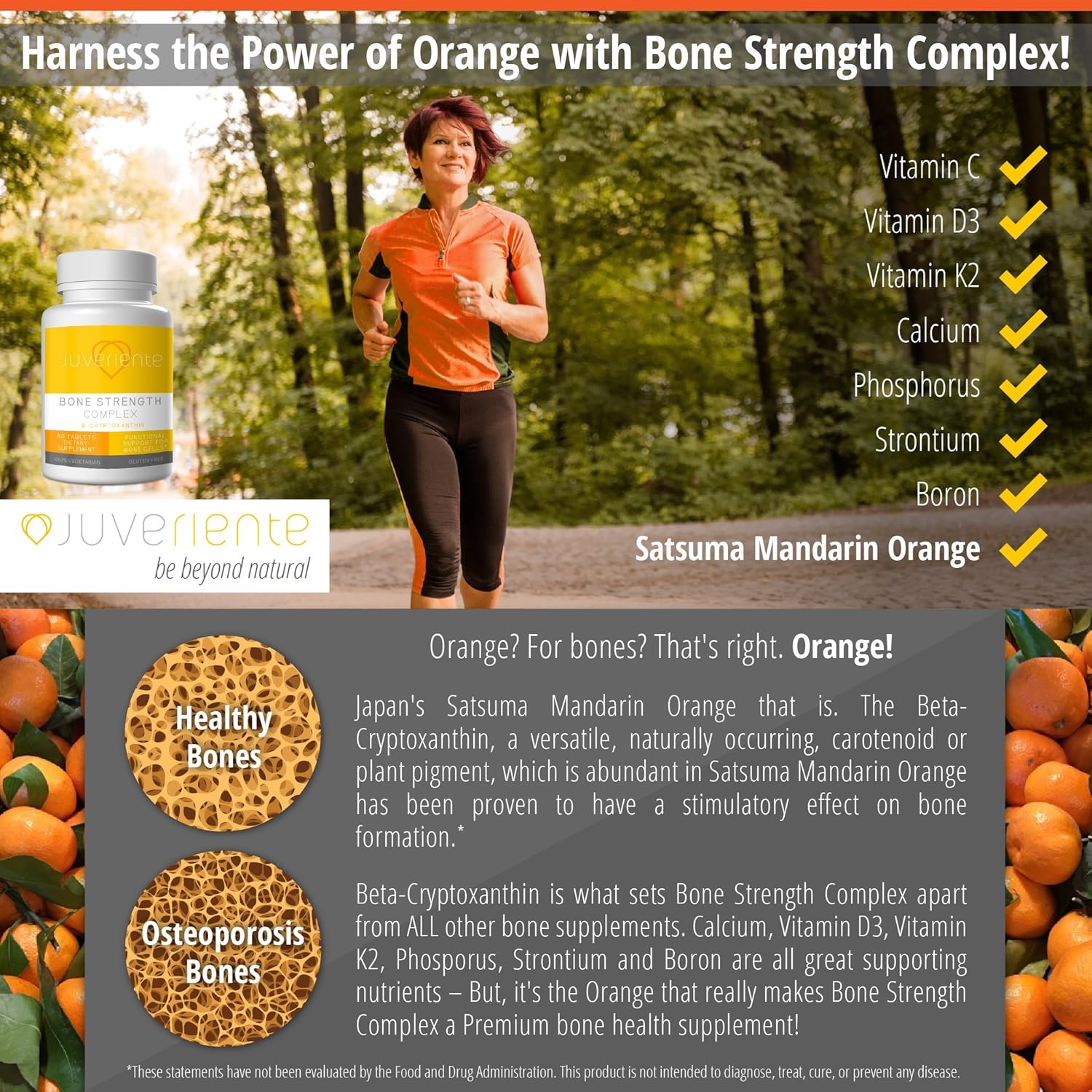 Juveriente Bone Strength Complex/A Dietary Therapy of a Japanese Traditional Fruit, Packed with Vitamin C, D3, K2, Calcium, Phosphorus, Food Grade Strontium and Boron / 90... 8 Juveriente Bone Strength Complex/A Dietary Therapy of a Japanese Traditional Fruit, Packed with Vitamin C, D3, K2, Calcium, Phosphorus, Food Grade Strontium and Boron / 90... - Image 6