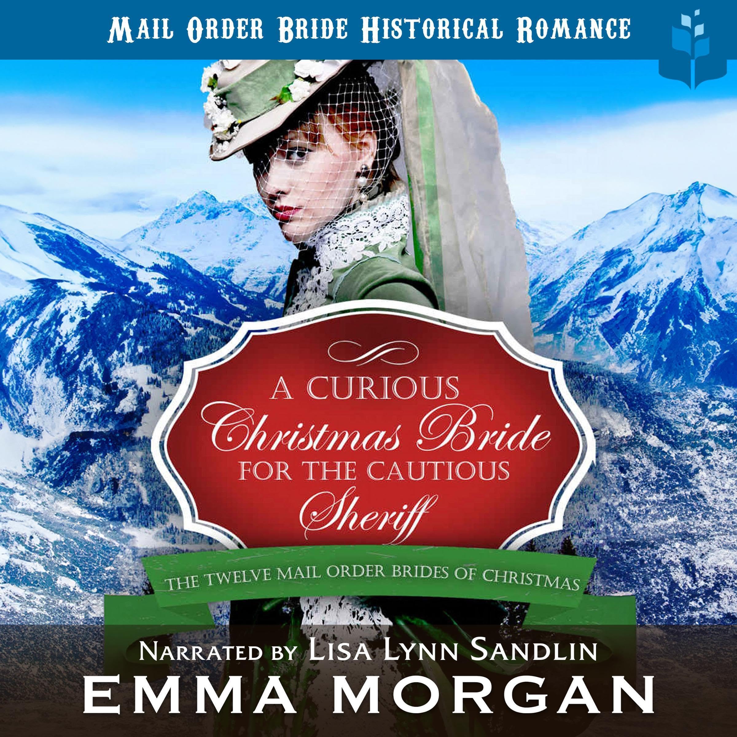 Cover art for A Curious Christmas Bride for the Cautious Sheriff