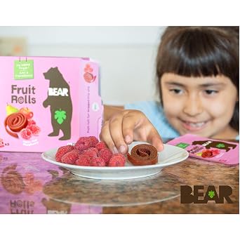 BEAR Raspberry Fruit Yo Yo's 7OZ (Pack of 10)
