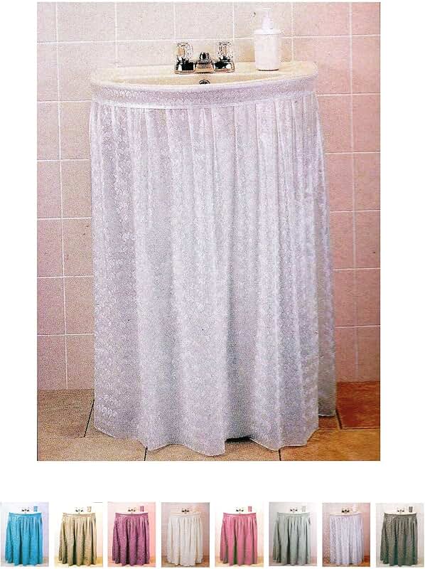 Amazon.com: bathroom sink skirt with velcro