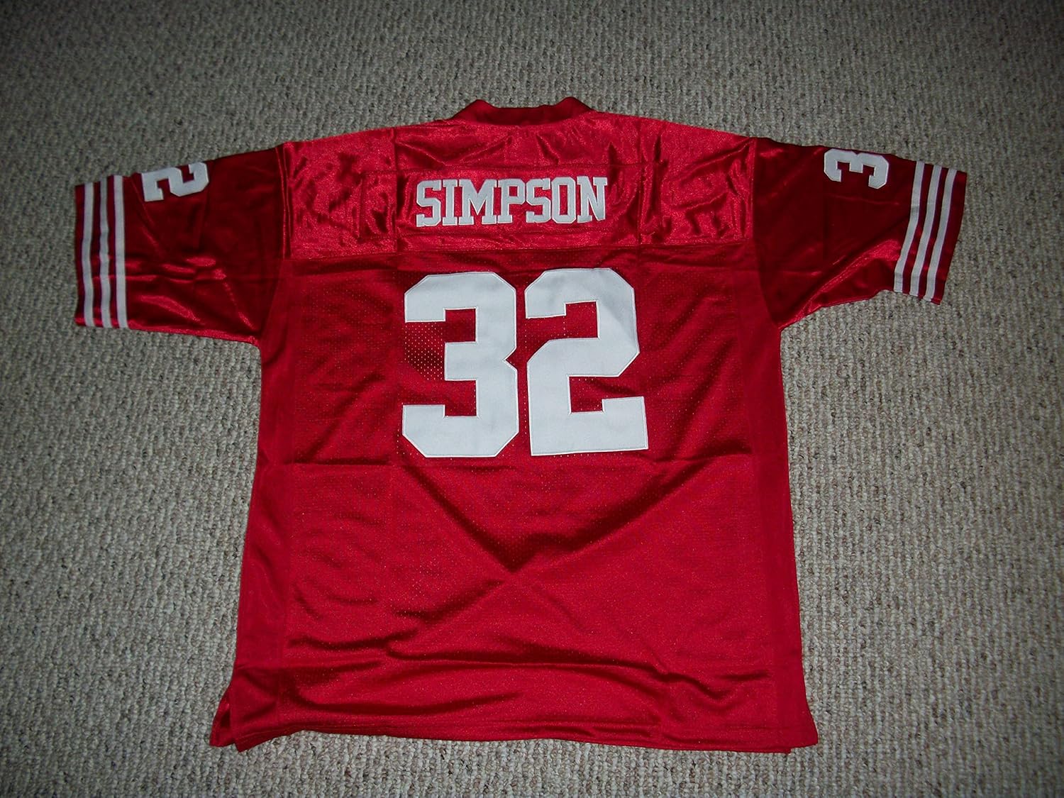 O.J. Simpson Jersey 32 San Francisco Custom Stitched Red