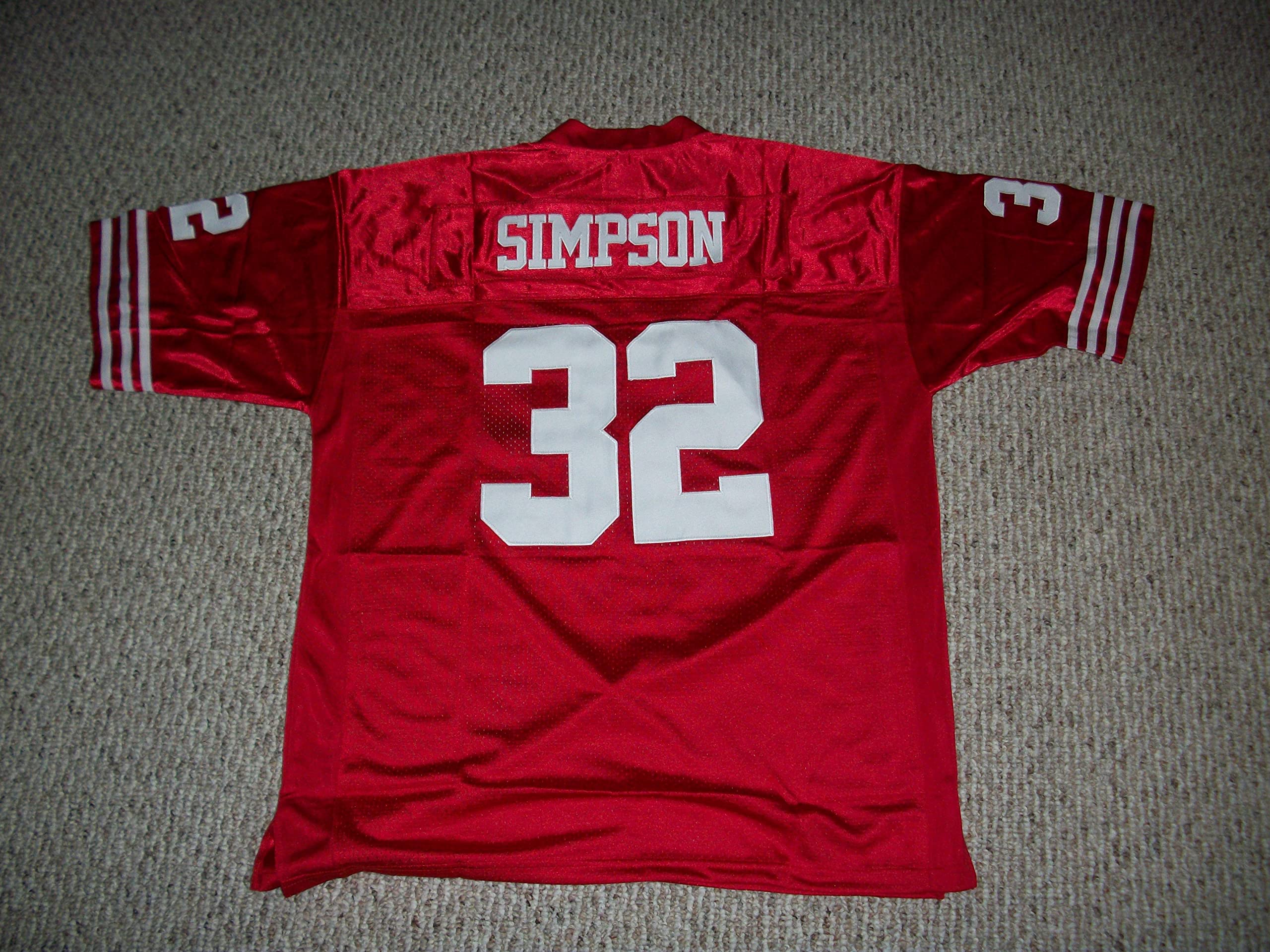 Amazon.com: O.J. Simpson Jersey #32 San Francisco Custom Stitched