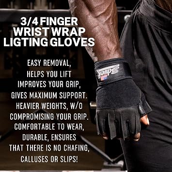 Schiek Sports 540 Platinum Lifting Gloves, Gym Workouts