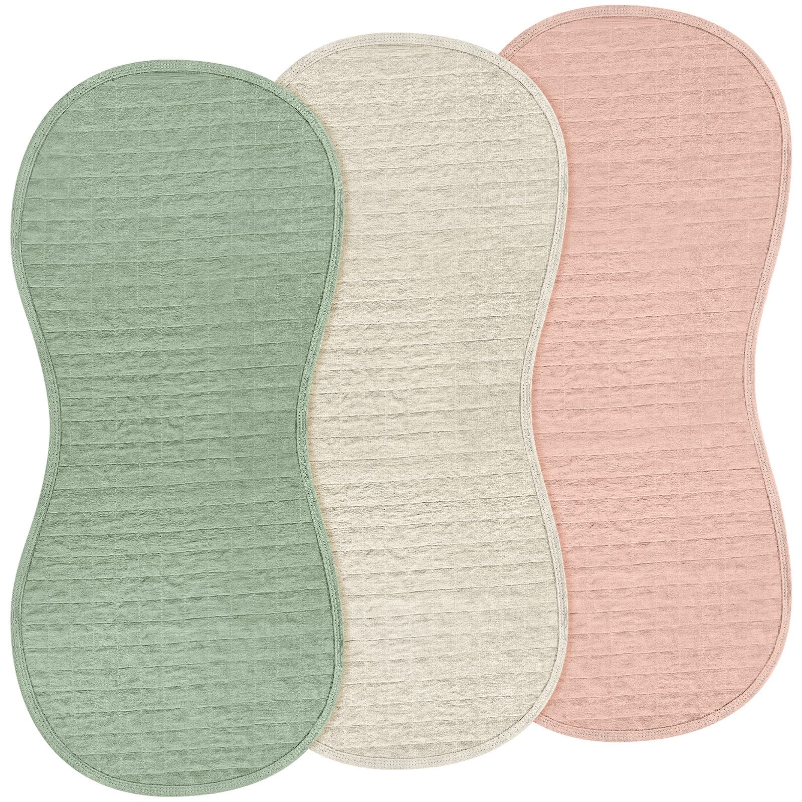 Hahafelt 3 Pcs Changing Pad Liners Compatible with Peanut Changer Waterproof Diaper Mats Organic Cotton Mats are Warm on Baby's Back, Washable Reusable(Fresh Style,Green)-image-49
