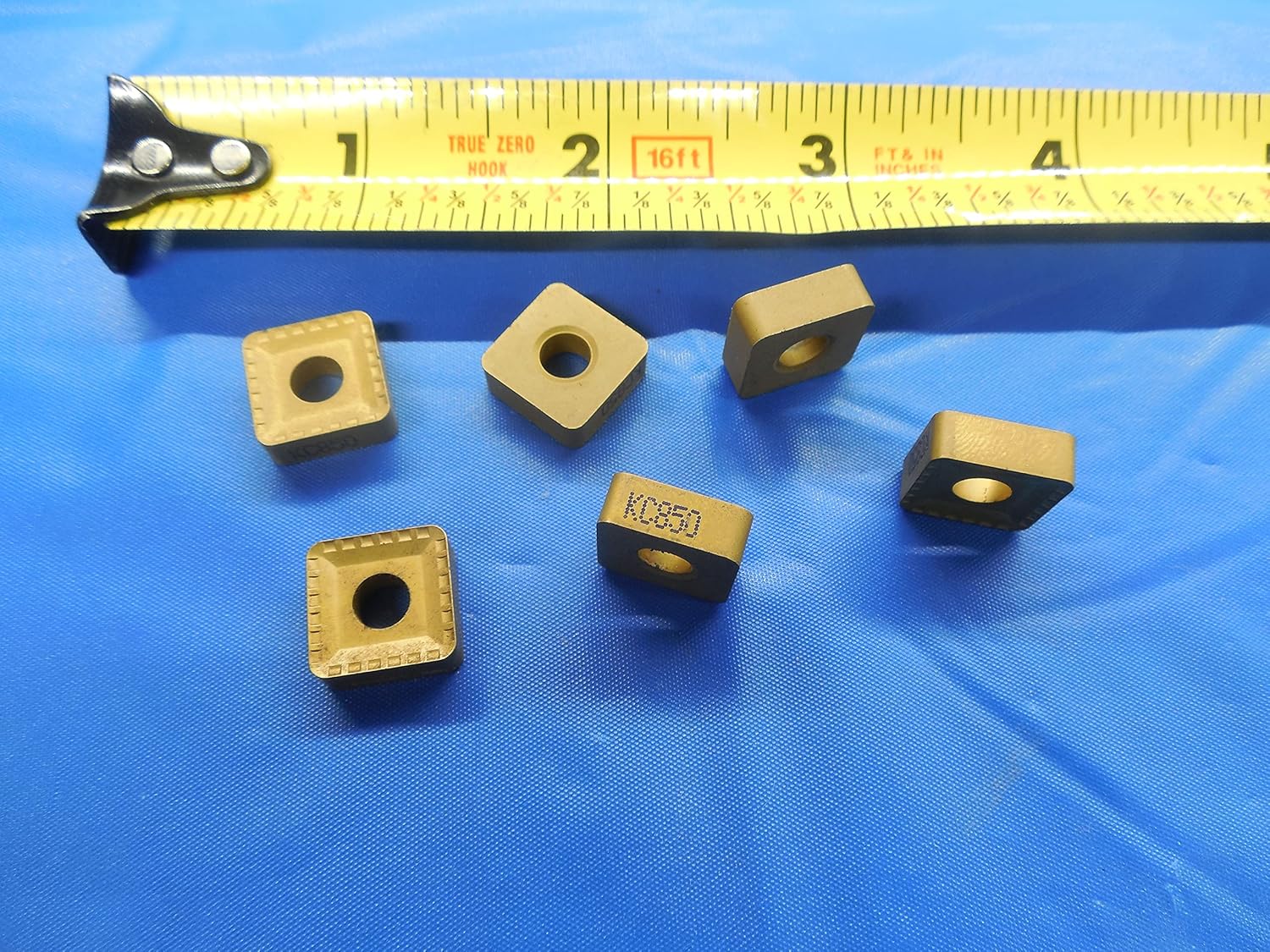 6PCS KENNAMETAL SNMM 434 ND KC850 TiN Carbide Turning Inserts SNMM434ND 434ND