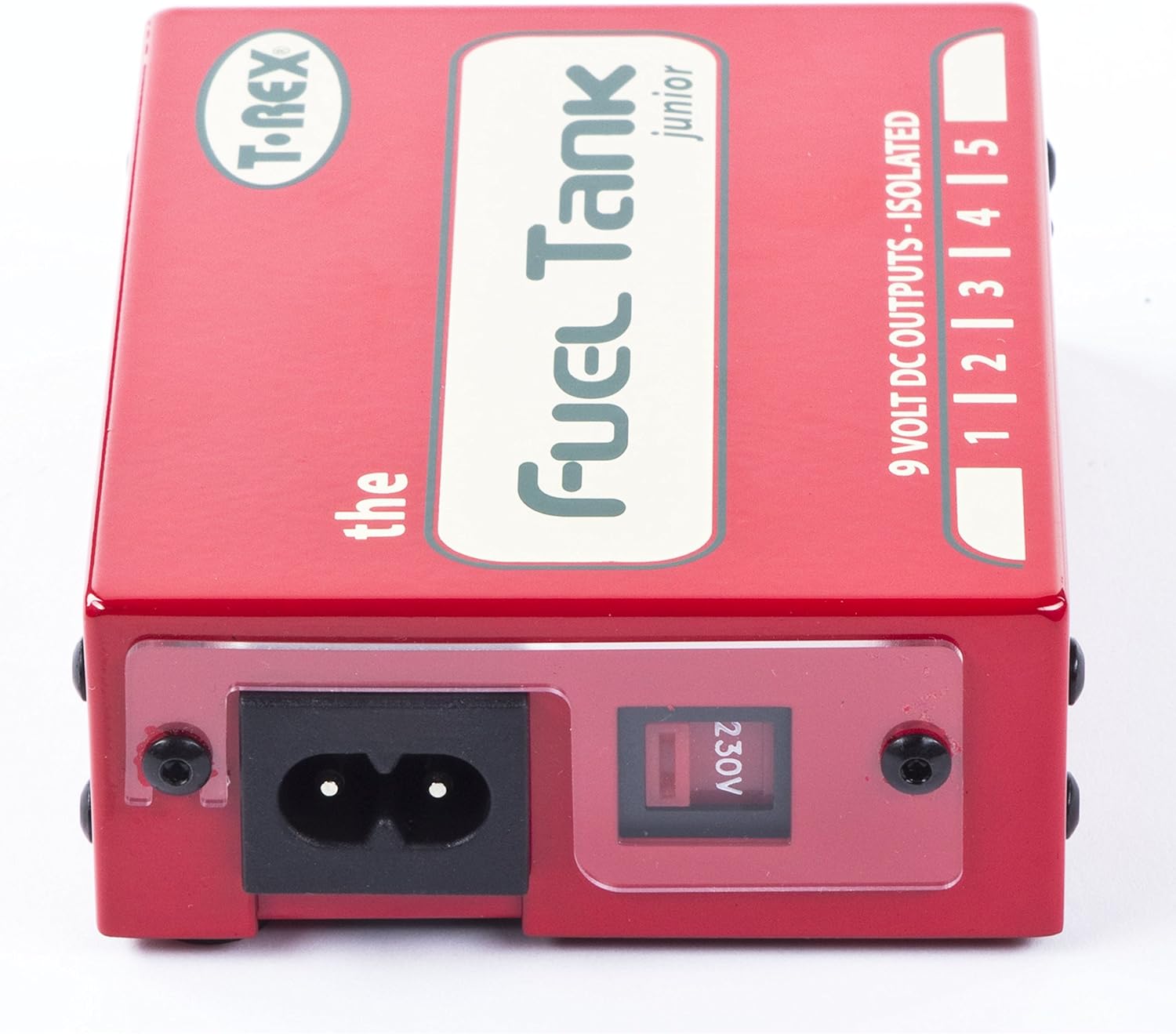 T-Rex FUELTANK-JUNIOR Electric Guitar Electronics Effects Pedal Power Supply with (5) 9V Outputs and a Built-In Voltage Selector for Worldwide Use (10331)