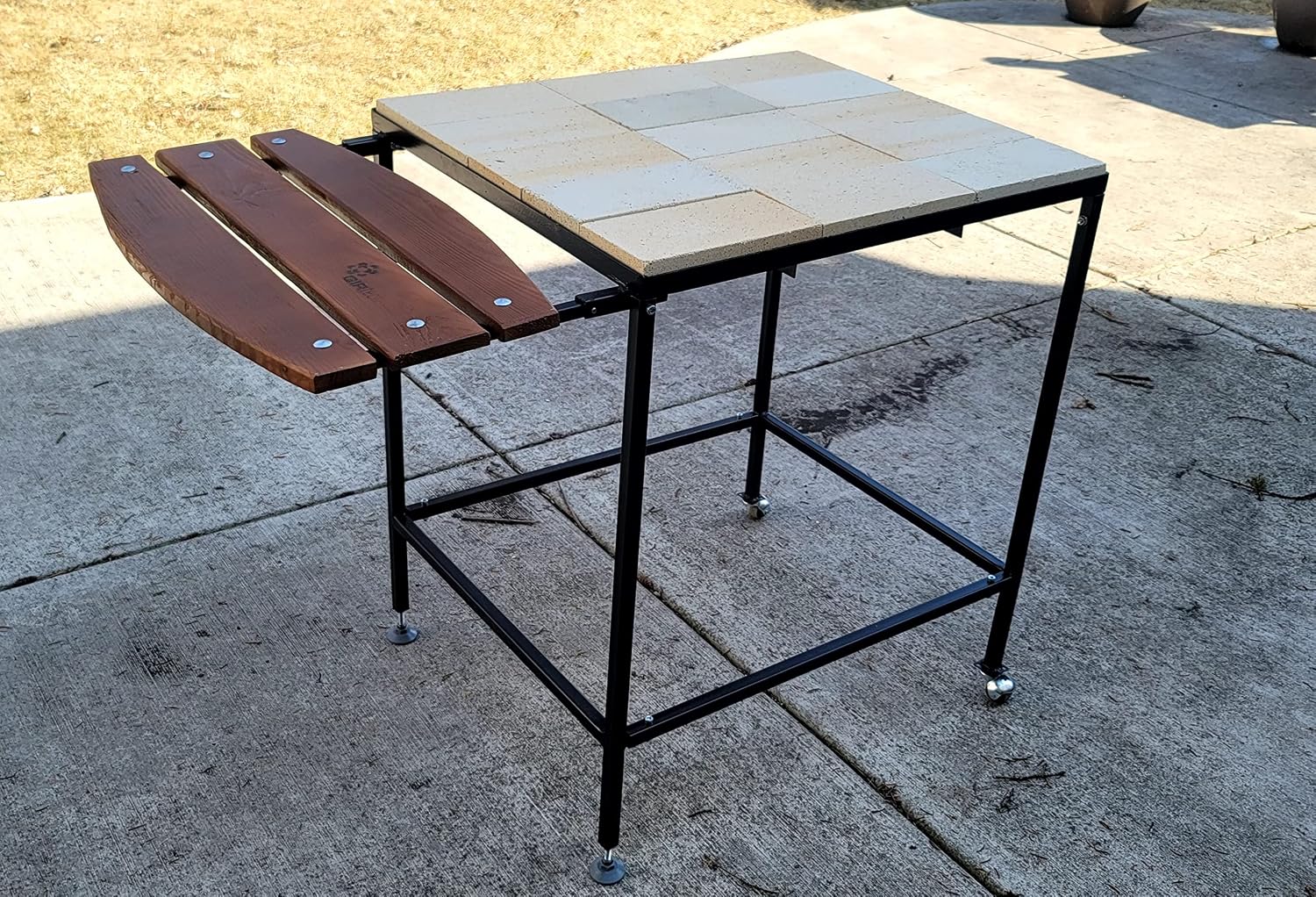 Base Universal Multifunctional Stove Pedestal Metal Wood Table