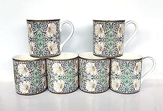 heritage FINE Bone China Set of 6 Pimpernel Morris Design Mugs Includes delivery