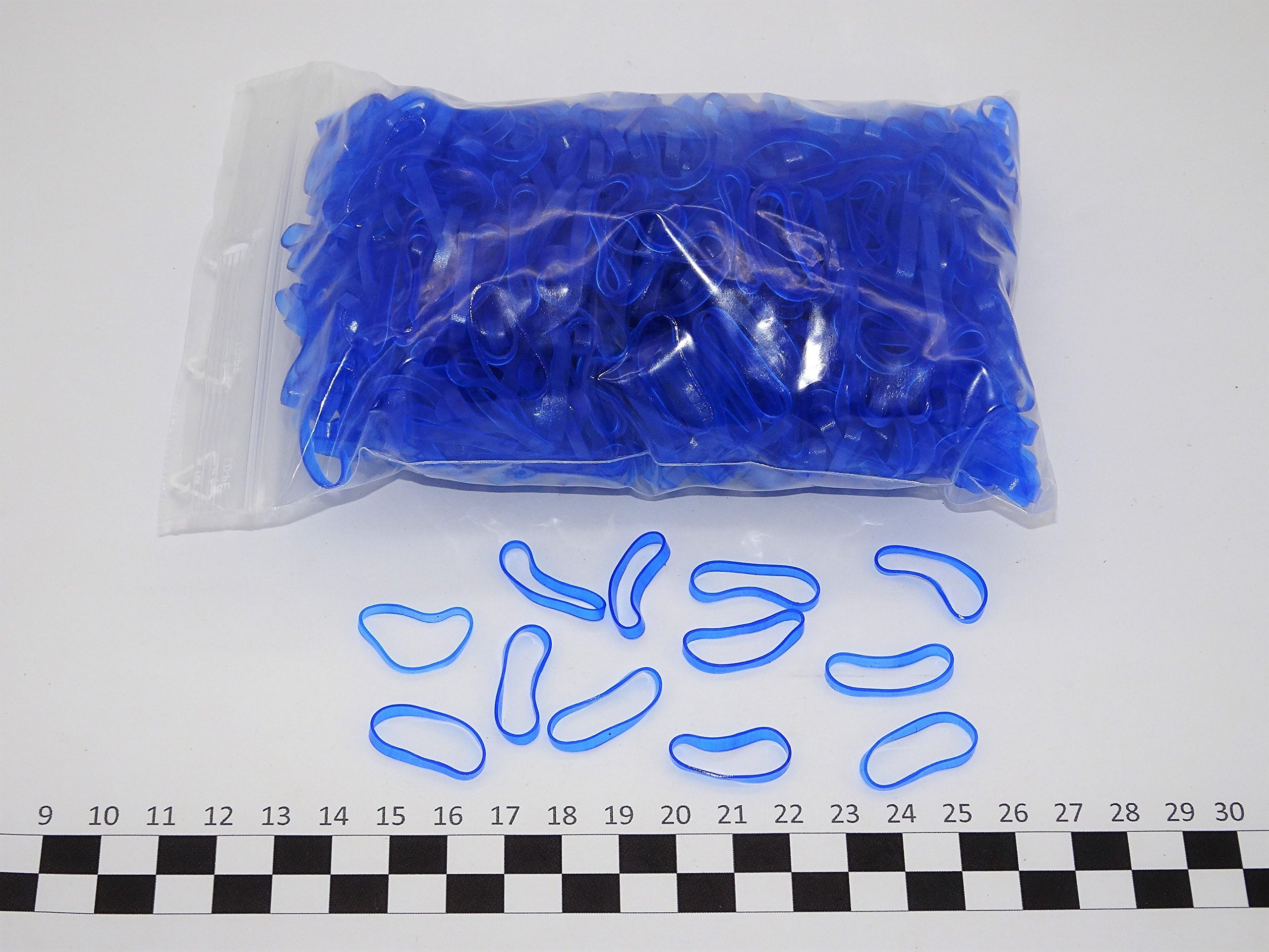 Progom - Elastic band - 25(Ø16)mm x 3mm - HQ - Material TPU - Heavy duty - blue - Pack of 1000 pcs