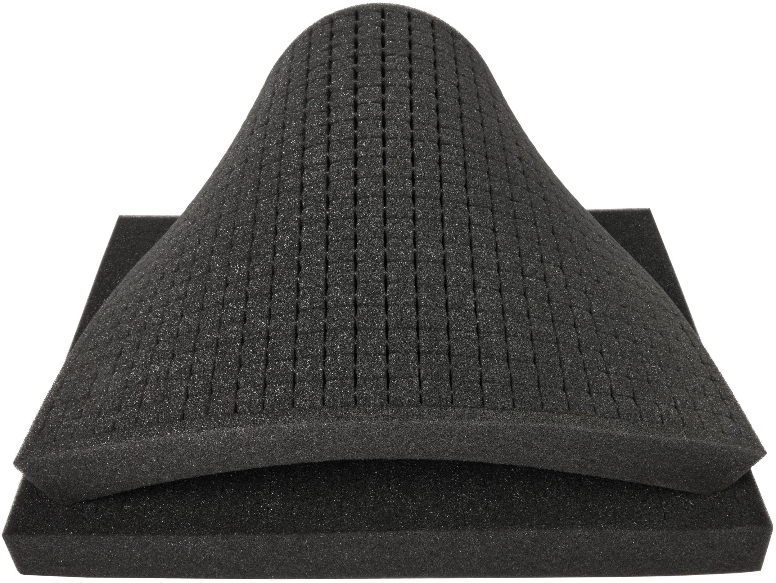 BRUBAKER Schiuma a Griglia, Schiuma a Cubo - 2 Pezzi Inserti di Schiuma 450 x 325 x 45 mm - Schiuma per Valigie per Attrezzi e Fotocamere - Inserto di Protezione per Fotocamera e Attrezzi